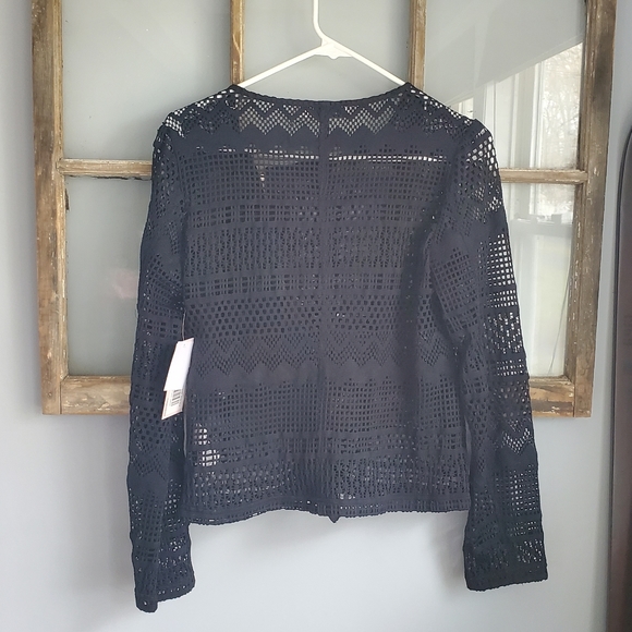 Justfab Lace Moto Jacket - Picture 5 of 14